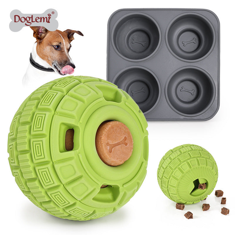 Natural Rubber Food Dropping Ball Toy